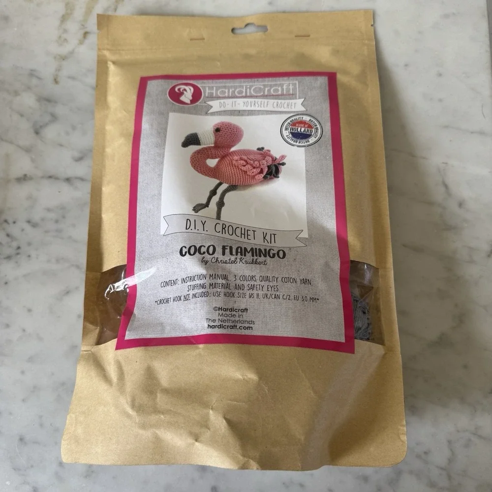 (NEW) Handi-Craft Do-It-Yourself COCO FLAMINGO Crochet Kit (Made in Netherlands)